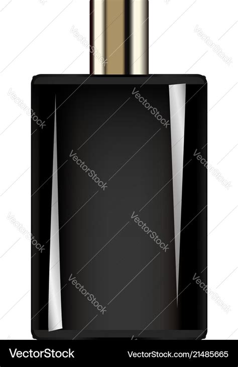 black perfume bottle mockup.